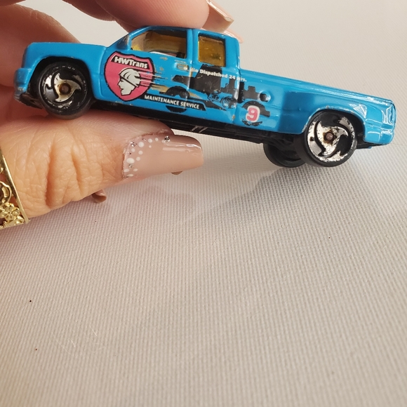 1997 "Customized C 3500" HW Trans #9 Truck Hot Wheels - Picture 5 of 7